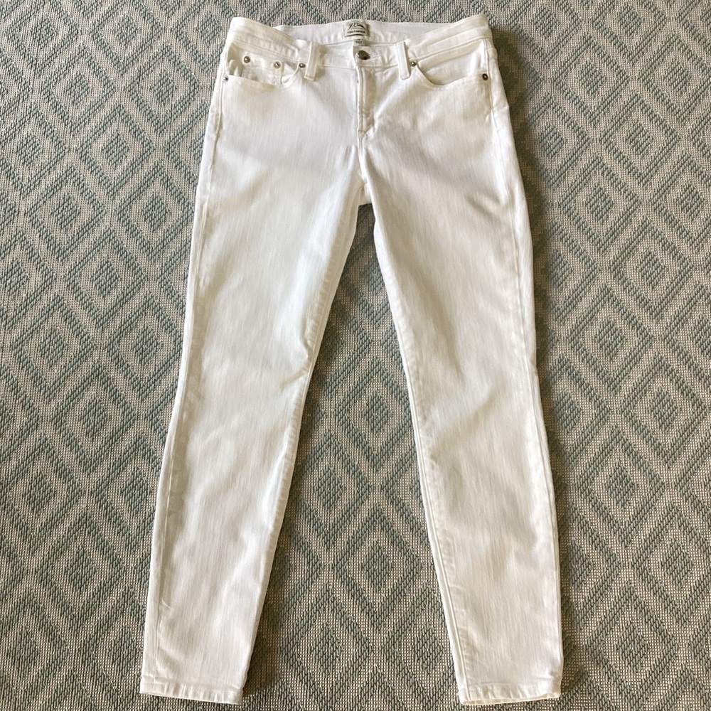 J. Crew Trademark Toothpick Skinny White Jeans Size 28 - Picture 4 of 11